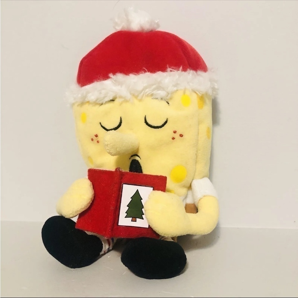 Ty SpongeBob Jinglebells Beanie Baby Christmas Carol Plush Stuffed Toy